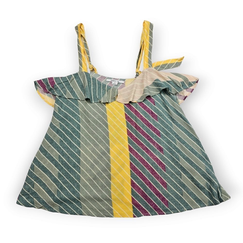 O'Neill Striped Multicolor Tank ‎ with Adjustable Straps Women's Size S